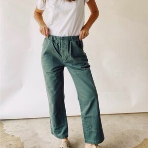 Size 1 Hey Gang Chore Pant, gently used Green